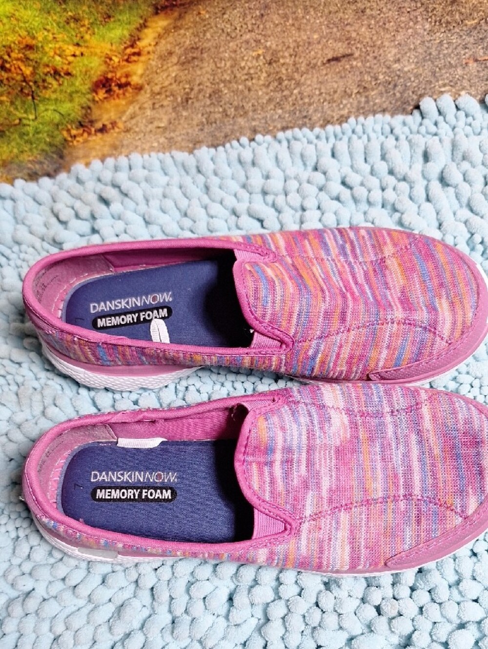 Danskin Pink Multi Slip-On Athletic Shoes - Picture 2 of 7
